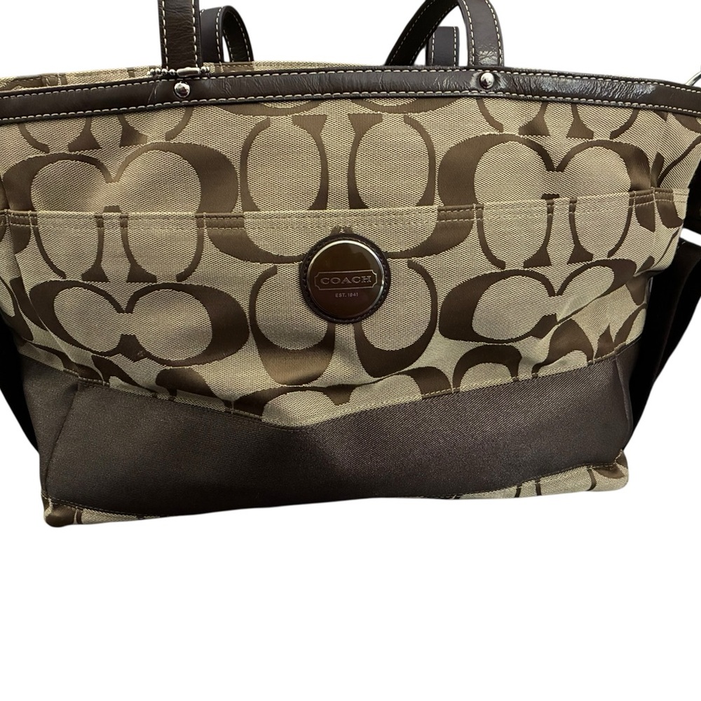 Coach Lurex Signature C X-Large Diaper Tote